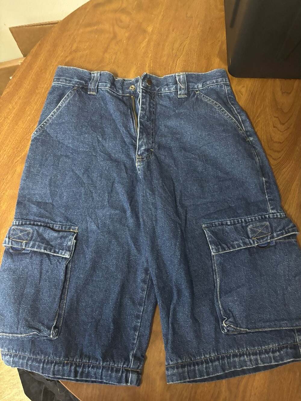 Wrangler Denim Cargo Shorts Size 16